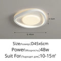 Modern wavy white cream style led ceiling lamp for living room