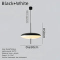 Modern white and black acrylic pendant light kitchen decor