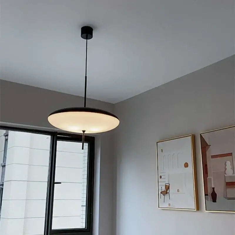 Modern white and black acrylic pendant light kitchen decor