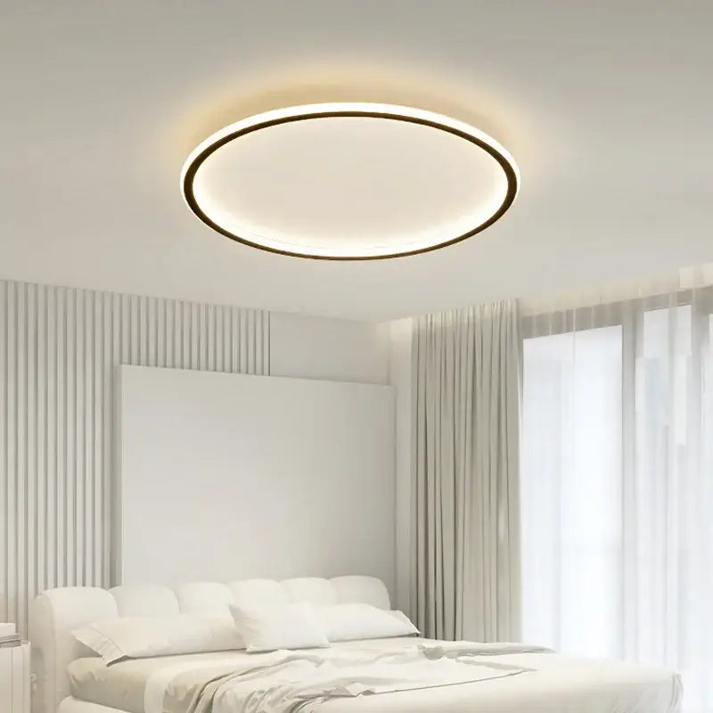 Modern white and black dimmable led ceiling light for living room