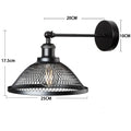 Modern white and brass iron net wall lamp bedroom mesh sconce