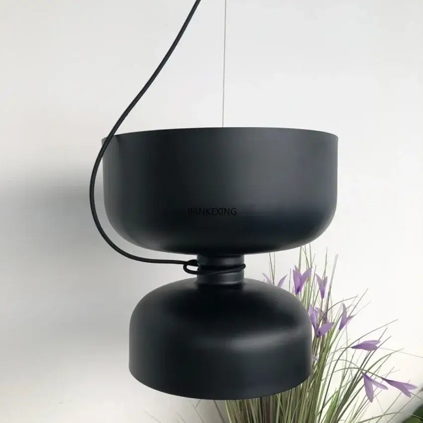 Modern white and copper ceramic pendant light dining room