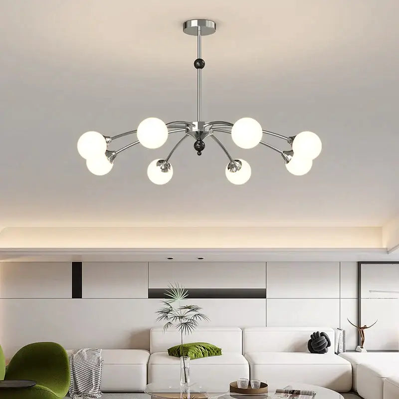 Modern white & black decorbites cream wind chandelier living room lamp