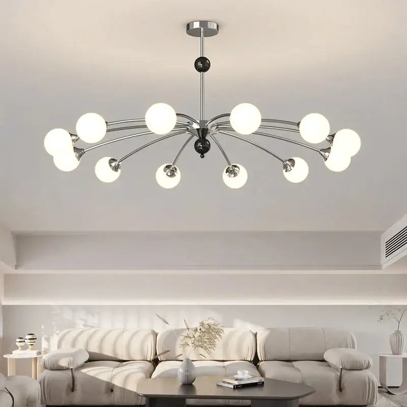 Modern white & black decorbites cream wind chandelier living room lamp