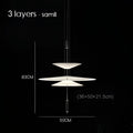 Modern white & black flying saucer pendant light for dining room