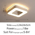 Modern white & black led ceiling light corridor minimalist design