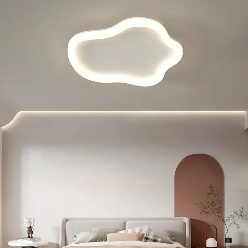 Modern white cloud ceiling light bedroom soft glow illumination