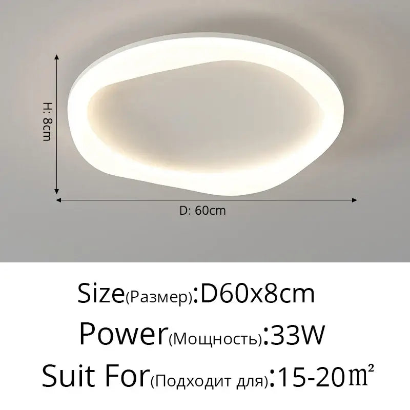Modern white cloud ceiling light bedroom soft glow illumination