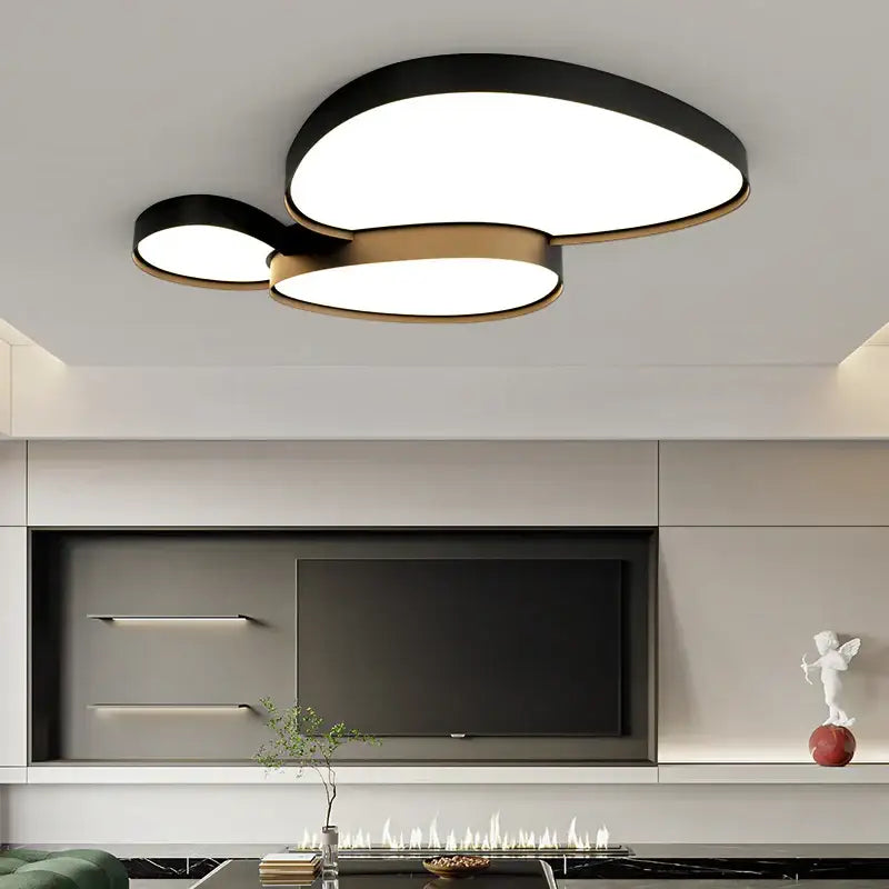 Modern white cloud ceiling lights for living room oval led panels