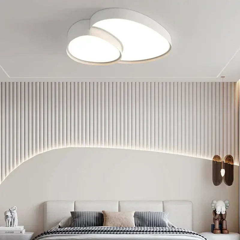 Modern white cloud ceiling lights for living room oval led panels