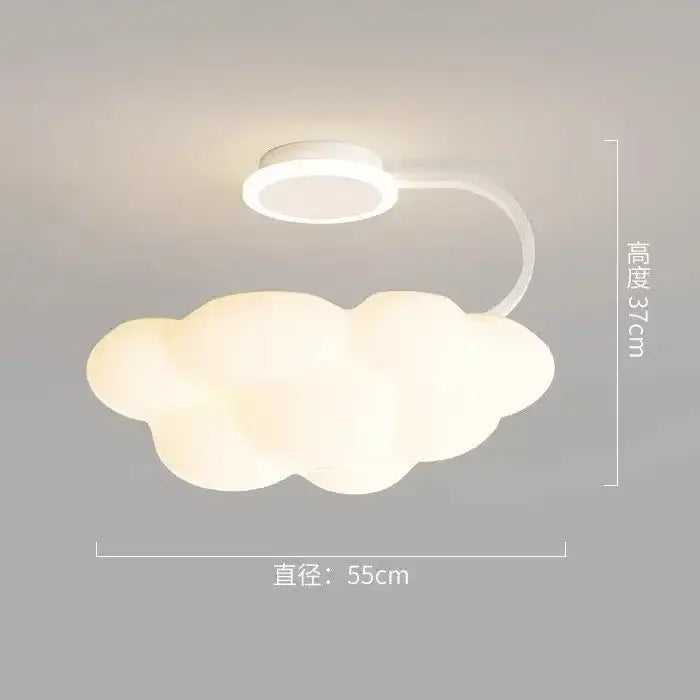 Modern white cloud ceiling lights led nursery bedroom lamp