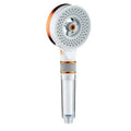 Modern white & copper dual sided high pressure showerhead bathroom