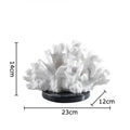 Modern white coral resin sculpture living room desk decor