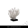 Modern white coral tree resin sculpture living room decor