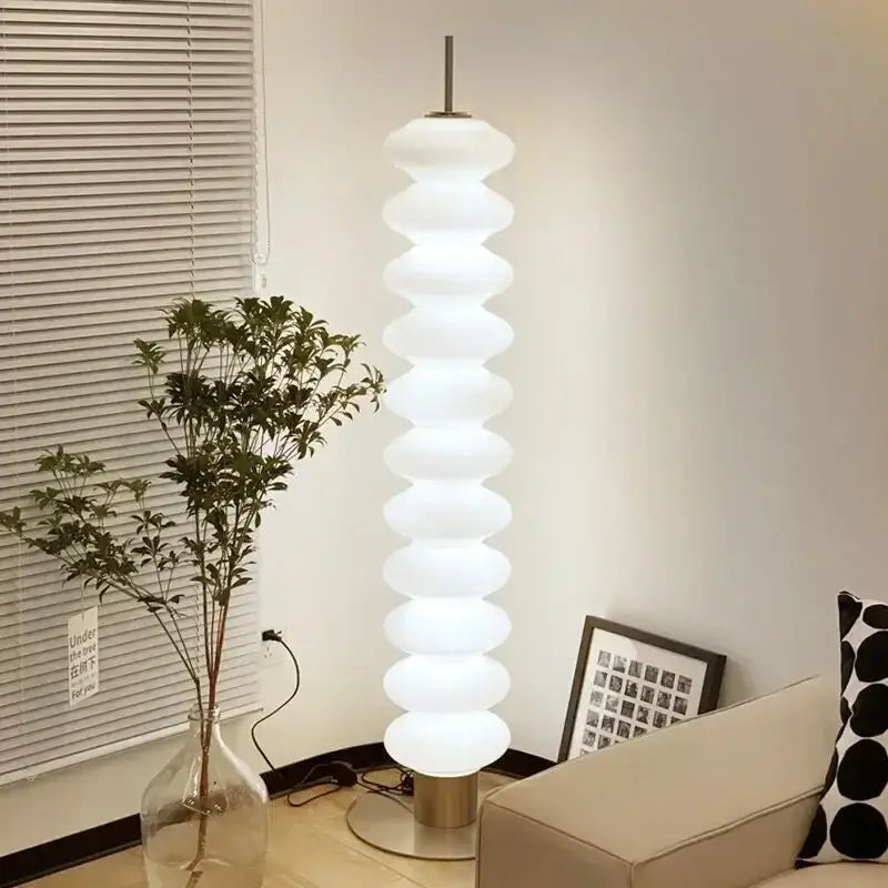 Modern white decorbites cream sugar gourd floor lamp living room