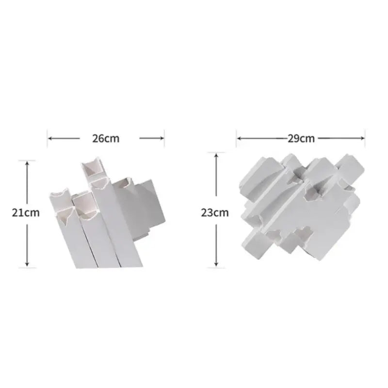 Modern white decorbites geometric ceramic vase living room block splicing
