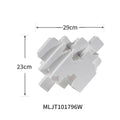 Modern white decorbites geometric ceramic vase living room block splicing