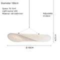 Modern white designer cloth cover pendant chandelier bedroom light