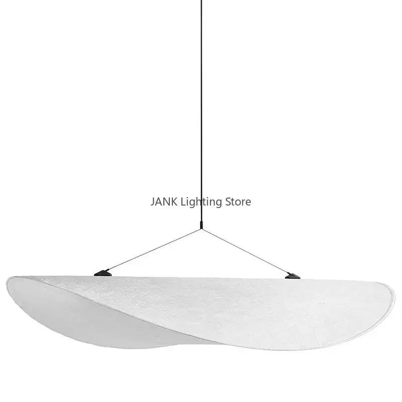 Modern white designer cloth cover pendant chandelier bedroom light