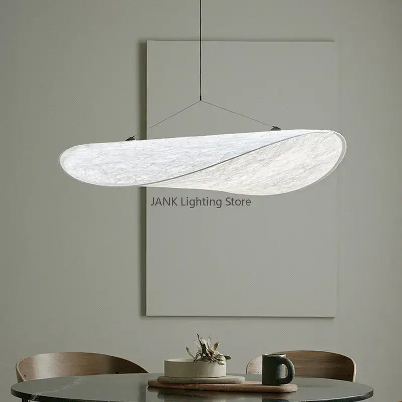 Modern white designer cloth cover pendant chandelier bedroom light