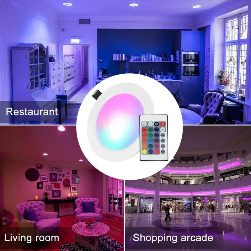 Modern white dimmable rgb led downlight living room spot light