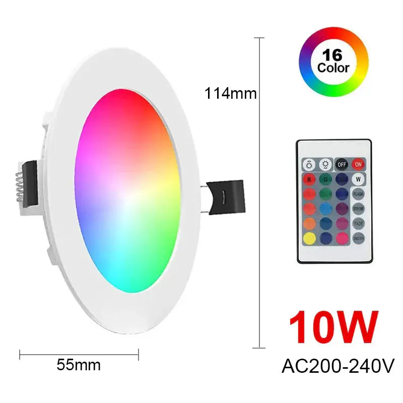 Modern white dimmable rgb led downlight living room spot light
