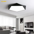 Modern white geometric led ceiling lamp living room angular light