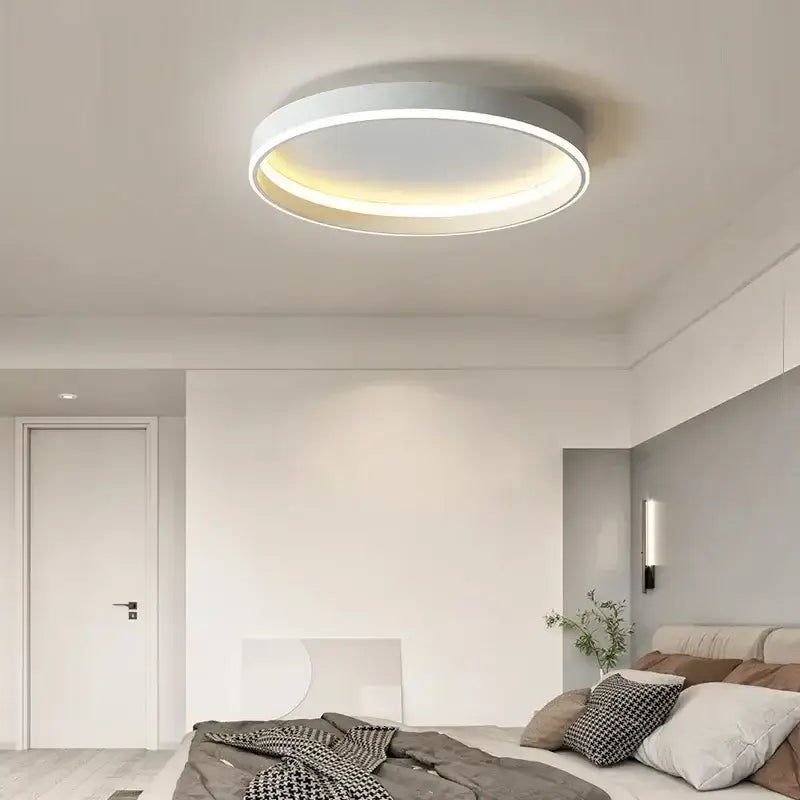 Modern white geometric led ceiling lamp living room light