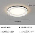 Modern white geometric led ceiling lamp living room light
