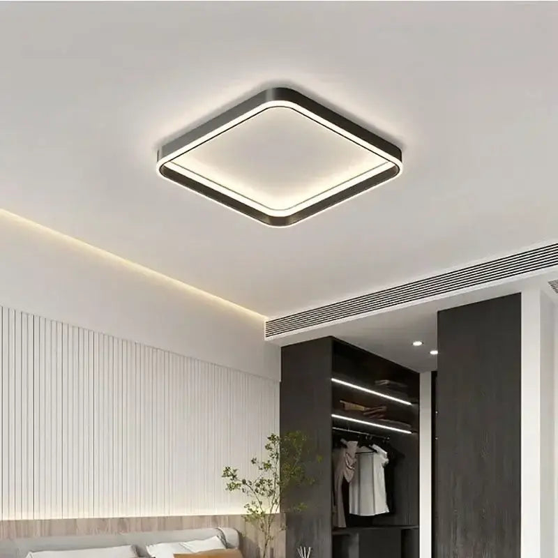 Modern white geometric led ceiling lamp living room light