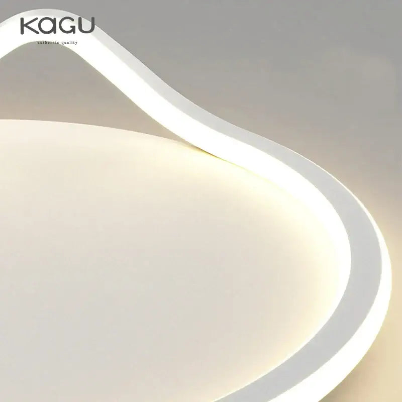 Modern white geometry round led ceiling light for living room