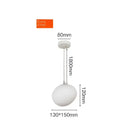 Modern white glass ball led pendant light dining room fixture
