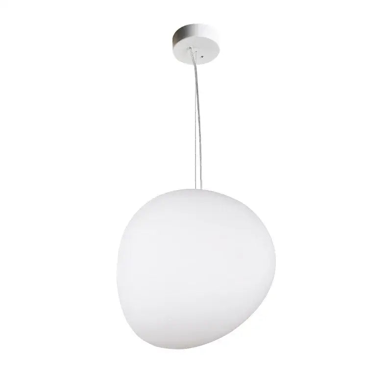 Modern white glass ball led pendant light dining room fixture