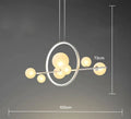 Modern white glass strip bubble chandelier kitchen bar pendant light