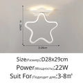 Modern white heart ceiling light bedroom led lighting fixture