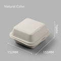 Modern white illustrated biodegradable dessert box set dining room