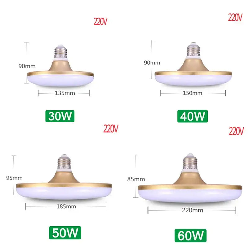 Modern white led ufo ceiling lamp living room e27 bulb