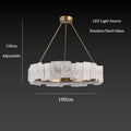 Modern white marble and gold cloud mist glass pendant lights dining room
