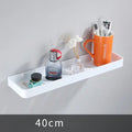 Modern white plastic corner shelf with towel bar kitchen storage