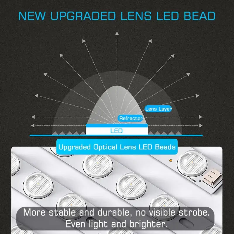 Modern white radar motion sensor ceiling lamp for hallways