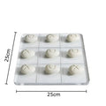 Modern white resin pieces acrylic tic-tac-toe set living room decor