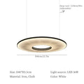 Modern white ribbed circular pendant light dining room hanging lamp