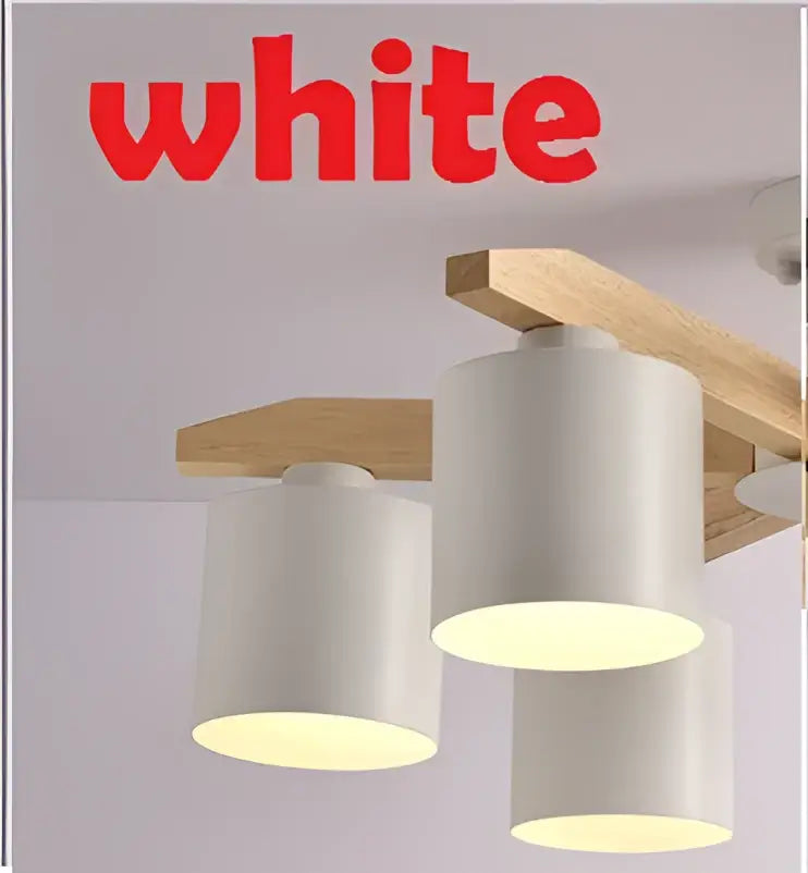 Modern white wood chandelier – kitchen island lighting fixture