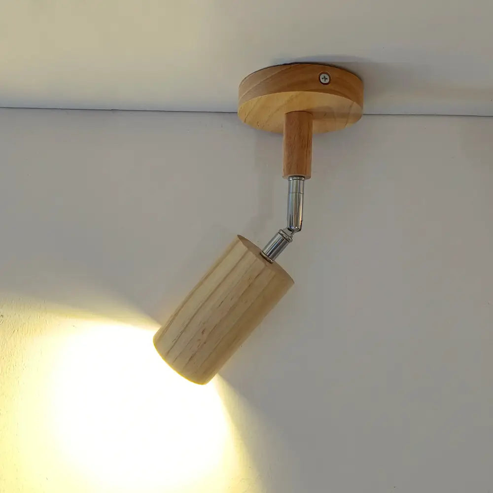 Modern wood 4-light led ceiling lamp kitchen track lighting