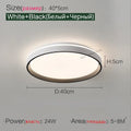 Modern wood led ceiling lamp bedroom circular light