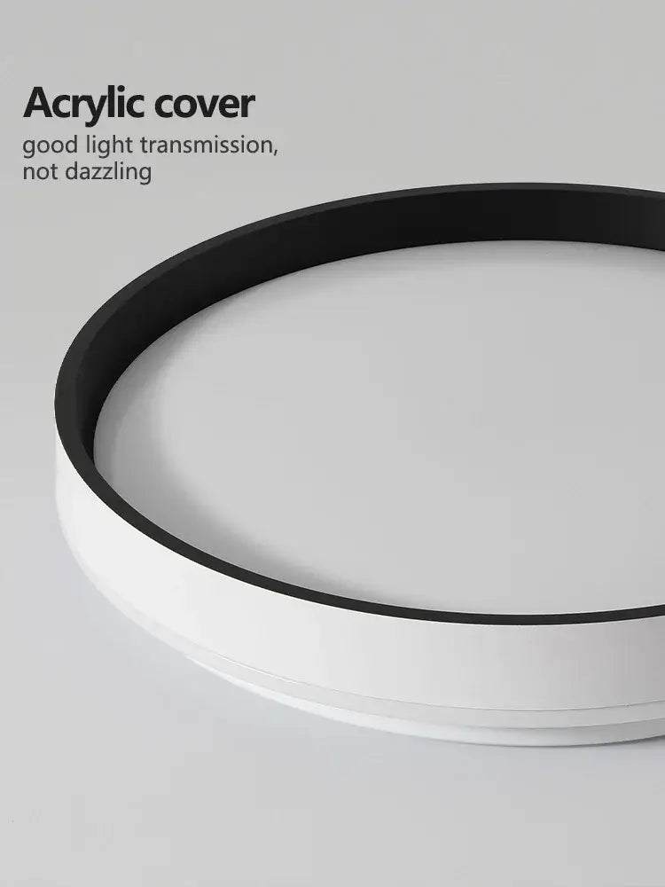 Modern wood led ceiling lamp bedroom circular light