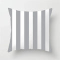 Modern yellow and gray geometric stripe pillowcase living room decor