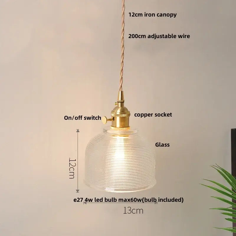 Modern yellow conical pendant light with copper knob for kitchens