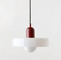 Modern yellow & olive green glass chandelier pendant light bedroom