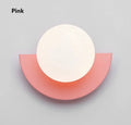 Modern yellow & white kids macaron led wall lamp bedroom sconce